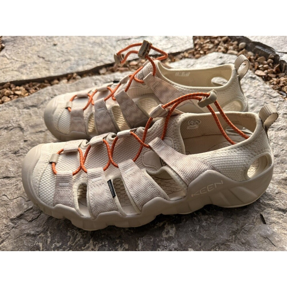 Keen Hyperport H2 Sandals Women Size 11 Cream Taupe Waterproof Comfort